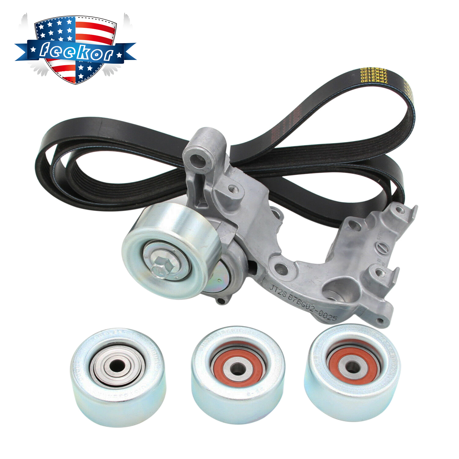 Drive Belt Tensioner Idler Pulley Kit Fit for Toyota 4Runner