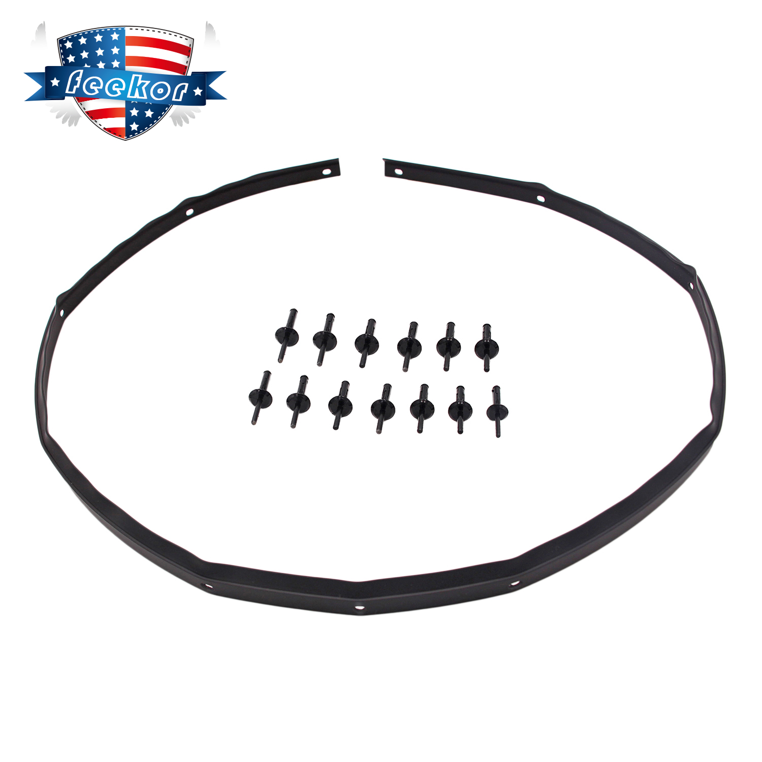 25-Pack Black Nylon Hood Bumper Rivets For Dodge Challenger - OEM