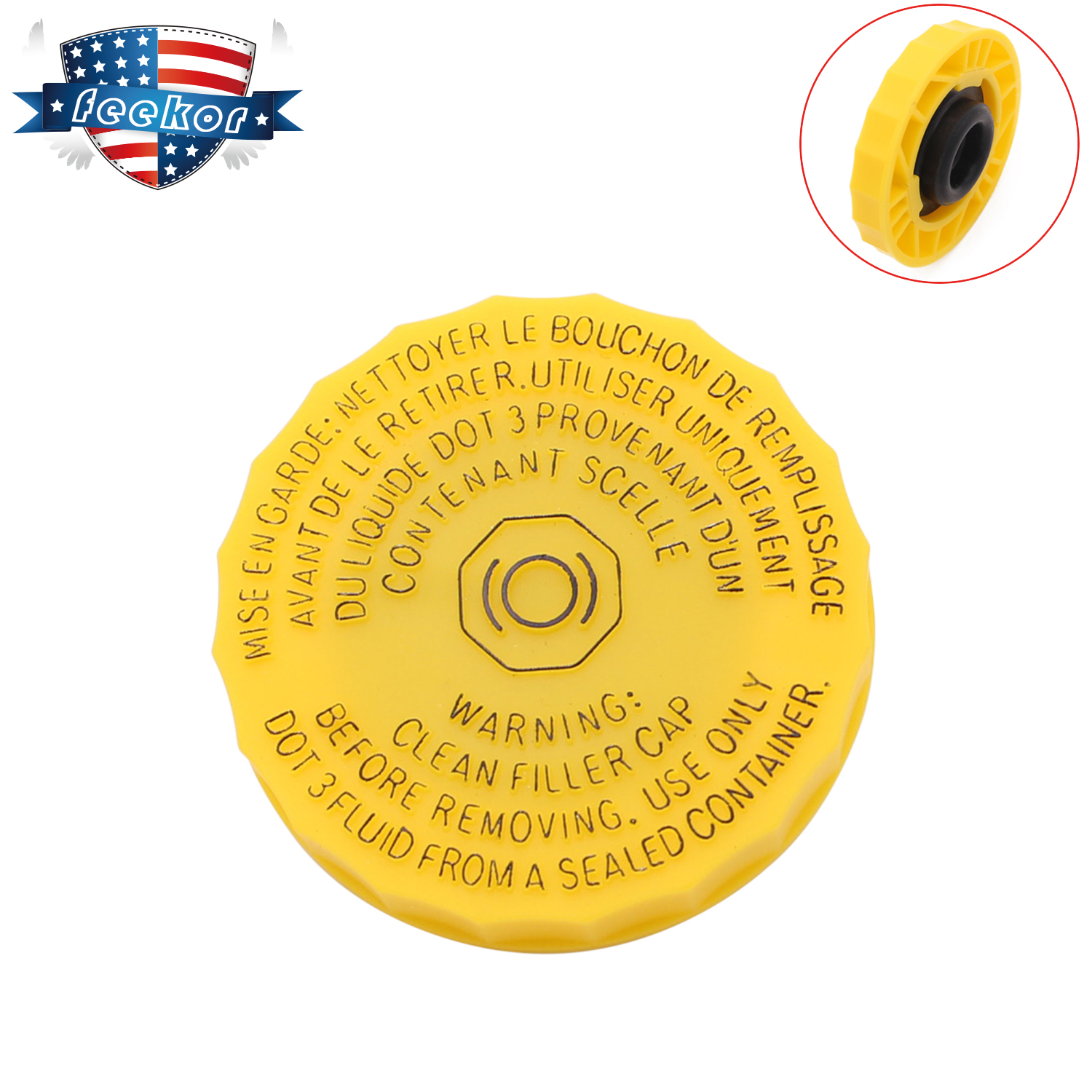 Brake Master Cylinder Reservoir Cap Fit for Jeep Chrysler 20142020